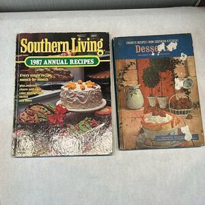 Vintage Cookbook Set 1967 Desserts, 1987 Southern Living Annual Recipes